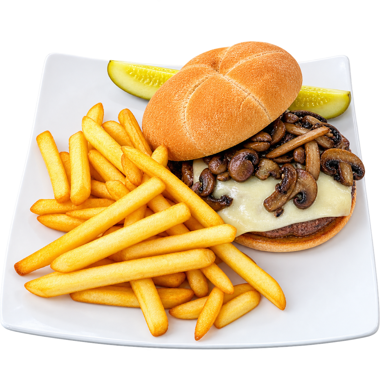 Mushroom Swiss Burger